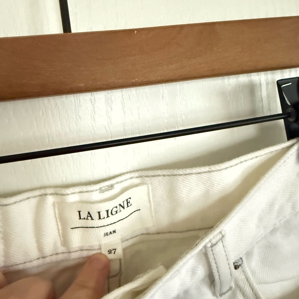 La Ligne NEW Isadora Wide Leg Jean in White - Picture 3 of 8